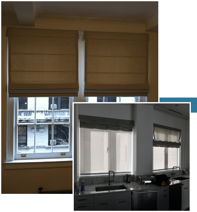 Custom Roman Shades in Nyc